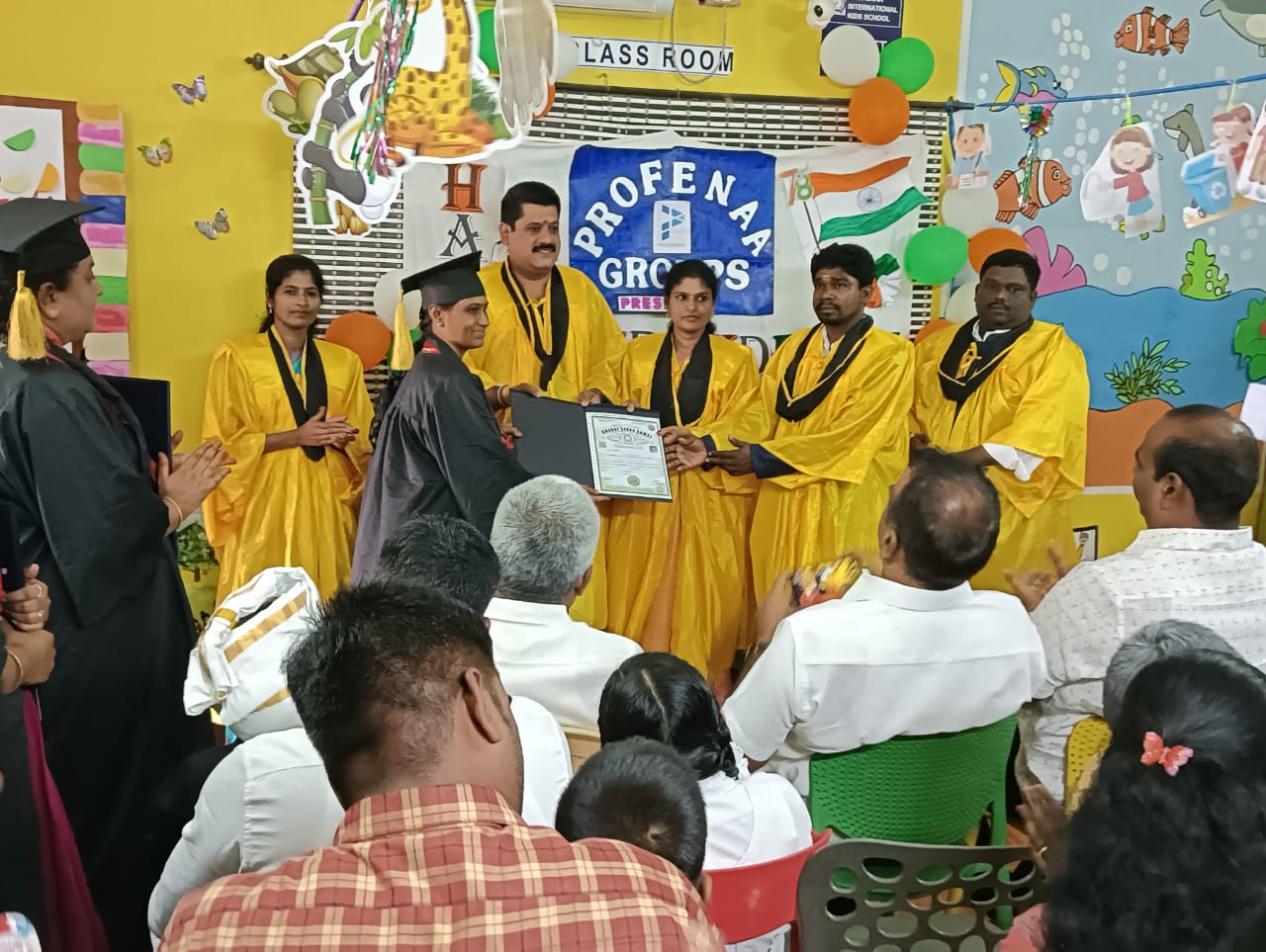 Doctor holding certificate